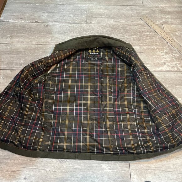 Barbour Dunmoor fleece gilet vest waistcoat in olive green L - Picture 5 of 6
